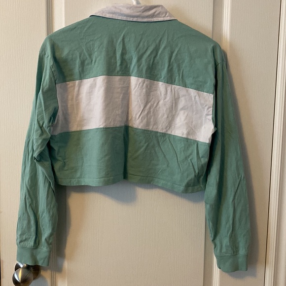 Cropped long-sleeved rugby shirt - Picture 2 of 2
